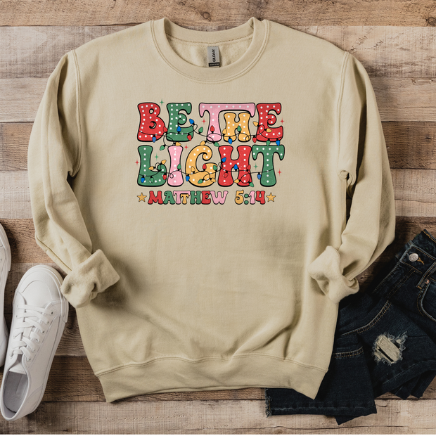 Be The Light Christmas Sand Dust Sweatshirt