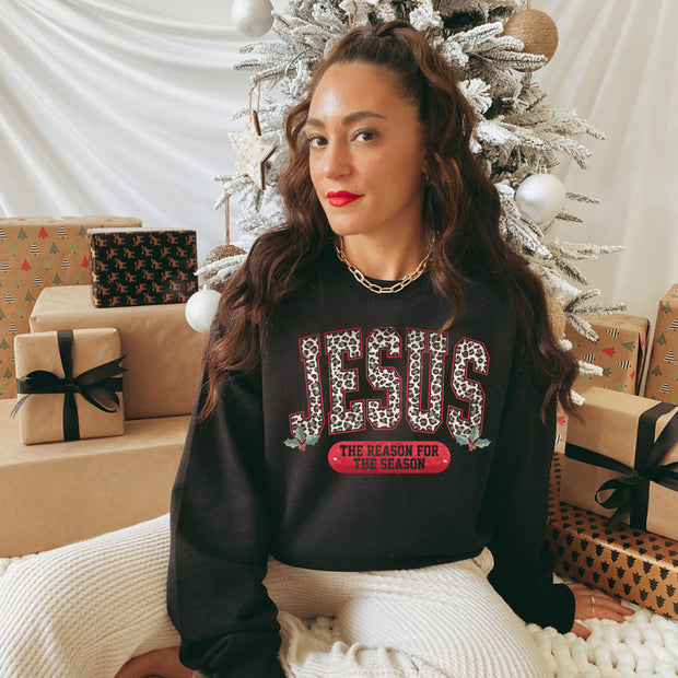 Jesus is the Reason for the Season Black Sweatshirt