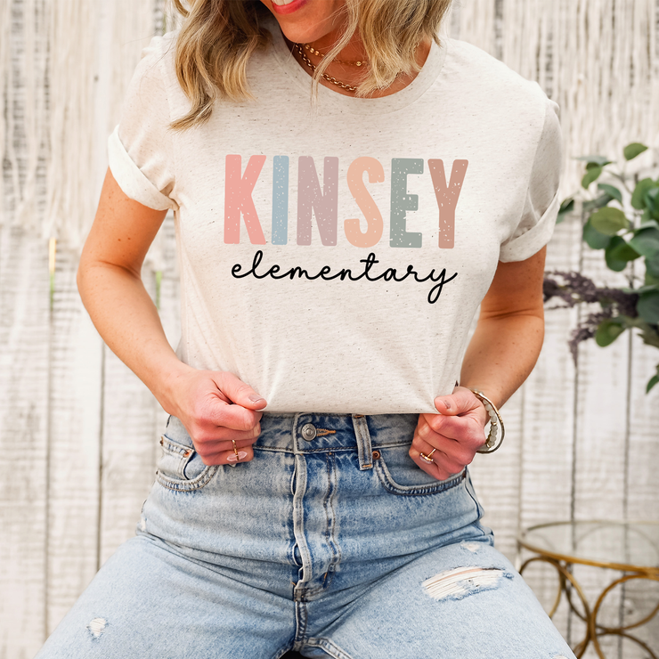 Kinsey Elementary Oatmeal Triblend Tee