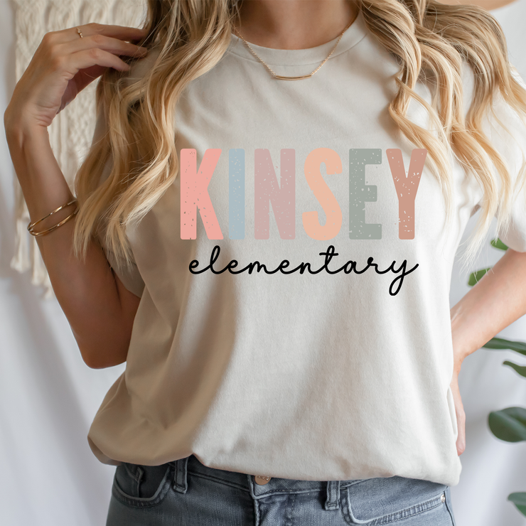 Kinsey Elementary Heather Dust Crew Tee