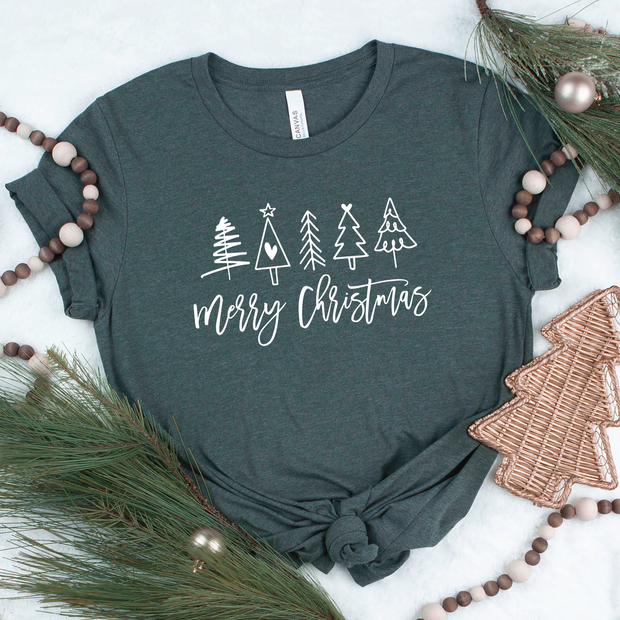 Merry Christmas Trees Tee