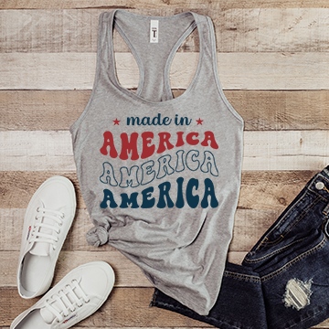 MADE IN AMERICA - WOMENS RACERBACK TANK