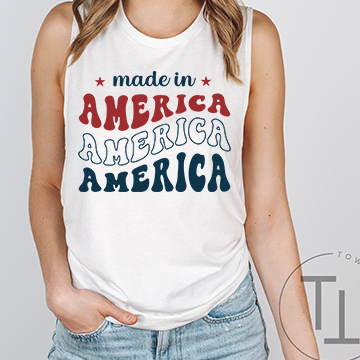 MADE IN AMERICA - WOMENS MUSCLE TANK