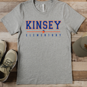 Kinsey Elementary Helmet GRAY CREW TEE