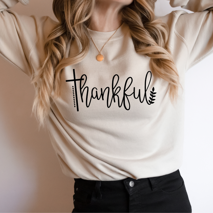 Thankful Cross Sweatshirt