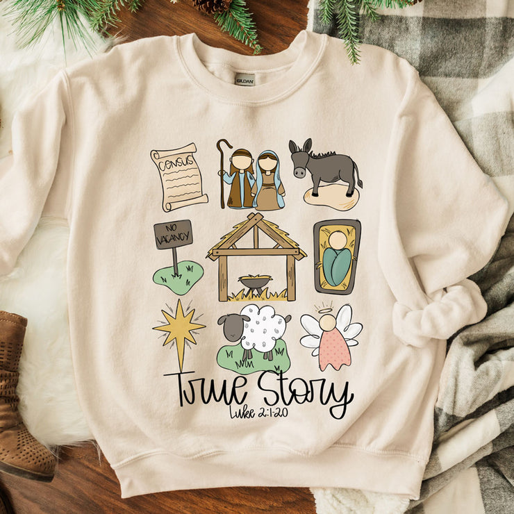 True Story Collage Sweatshirt