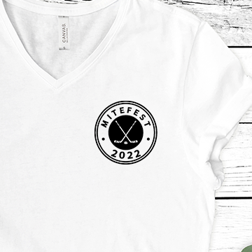 MITEFEST 2022 V NECK TEE (MiteFest Apparel)