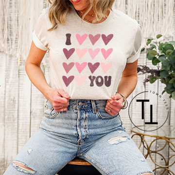 I LOVE YOU BOHO TEE