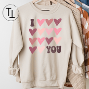 I LOVE YOU BOHO SWEATSHIRT