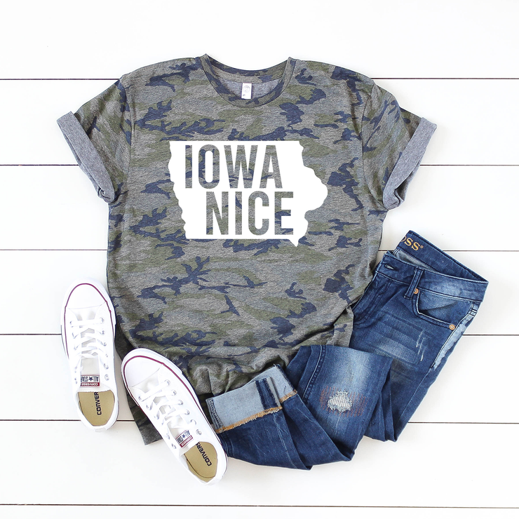 IOWA NICE CAMO TEE